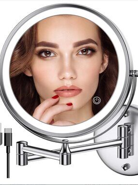 ROCOLLOS RECHARGEABLE WALL MOUNT LEFT MIRROR 10X